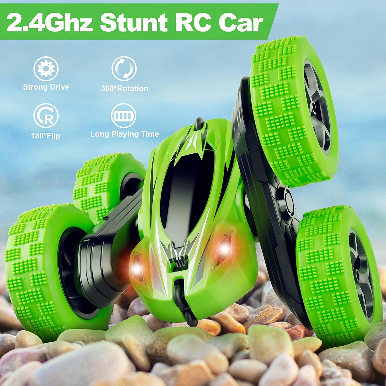 Remote Control Car RC Car Stunt Cars, Toys for 4 5 6 7 8 9 Year Old Boys