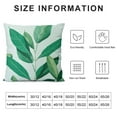 thumbnail image 5 of COMIO  Tropical Leaves Throw Pillow Covers, Decorative Burlap Square Outdoor Cushion Cover Pillow Case for Car Sofa Bed Couch, 5 of 5
