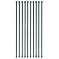 thumbnail image 1 of vidaXL Garden Posts 10 pcs 1 m Metal Green, 1 of 3