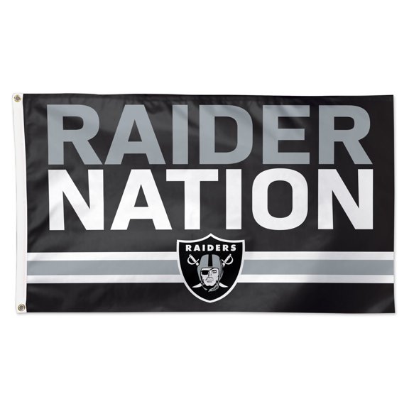 WinCraft Las Vegas Raiders 3' x 5' Slogan Deluxe Single-Sided Flag