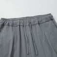 thumbnail image 6 of Men’s Wide Leg Linen Casual Pants Breathable Summer Large Size Bottoms, 6 of 9