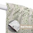 thumbnail image 4 of Green Floral Swag Valances for Windows, Kitchen Window Curtains Over Sink, Spring Flowers Window Treatment Curtains for Living Room/Bedroom Curtains 2 Panel Sets 36"x45", 4 of 8