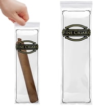 Clear Cigar Bags Plastic, 3 x 10 Inches. 1000 Pack Clear Plastic Cigar Bags with Zipper Closure. Durable 2 Mil Cigar Plastic Sleeve. Resealable Cigar Bag for Storing, Packing Cigars