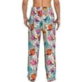 thumbnail image 3 of Haiem Skulls and Roses Men's Pajama Pants Ultra Lightweight Pjs Bottoms Sleepwear Bottom Pants with Pocket Drawstring-Medium, 3 of 9