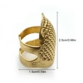 thumbnail image 4 of Fingertip Protection Anti-slip Thimble Ring Handworking Needles Crafts Gadgets Sewing Accessories Household Professional Gold Plated S, 4 of 7