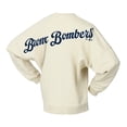thumbnail image 3 of Women's Fanatics Tan New York Yankees Pennant Flag Branded Fleece Pullover Sweatshirt, 3 of 3