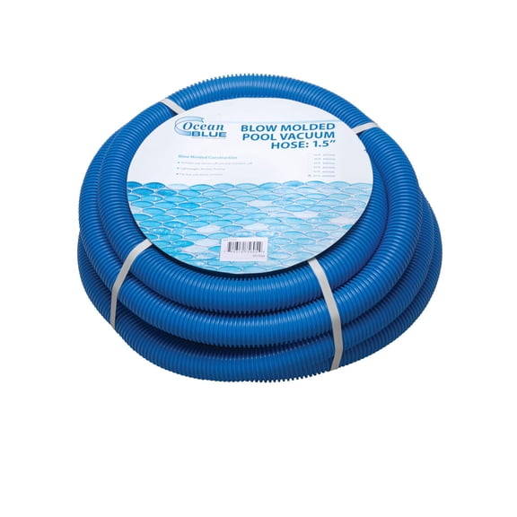 Ocean Blue 1.5" x 35' Spiral Wound Vacuum Hose w/ Swivel  Standard Cuff