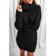 thumbnail image 4 of ABPHQTO Vestido de suéter de punto de ochos con cuello vuelto negro para mujer, 4 of 5