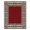 Red, Pattern 4, variant on ODIKA 4' x 6' Machine Washable Non-Slip Area Rug, macrame bordered High Traffic Rug, Red, 941964