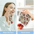 thumbnail image 6 of GZHJMY Floral Pattern Wash Cloths 6 Pack - 12 x 12 Inch Super Super Soft Washcloths for Your Face and Body - 100% Cotton Absorbent Baby Face Towel, 6 of 7