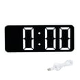 thumbnail image 2 of Reloj despertador para habitación, reloj digital, reloj de dormitorio del norte de Europa, reloj digital, materiales ecológicos, 2 of 14