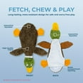 thumbnail image 7 of Best Pet Supplies Stuffless Squeaky Dog Toy, Soft Dog Chew Toys, Wild Duck, Large, 7 of 7