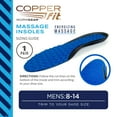 Copper Fit® Work Gear Massage Foam Insoles, Ultra Comfort, AntiFatigue, One Size Fits Most