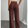 thumbnail image 2 of CUKOLSXA Womens Dress Pants Pull On Wide Leg Stretchy Work Pants Women Business Casual Outfits Slacks for Women Trousers, 2 of 8