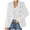 White, variant on 2025 Clearance! 50% Off Clear! asdoklhq Womens Clearance Coats Plus SizeWomens Ladies Solid Collar Slim Long Sleeve Office Jacket Coat Outerwear Tops
