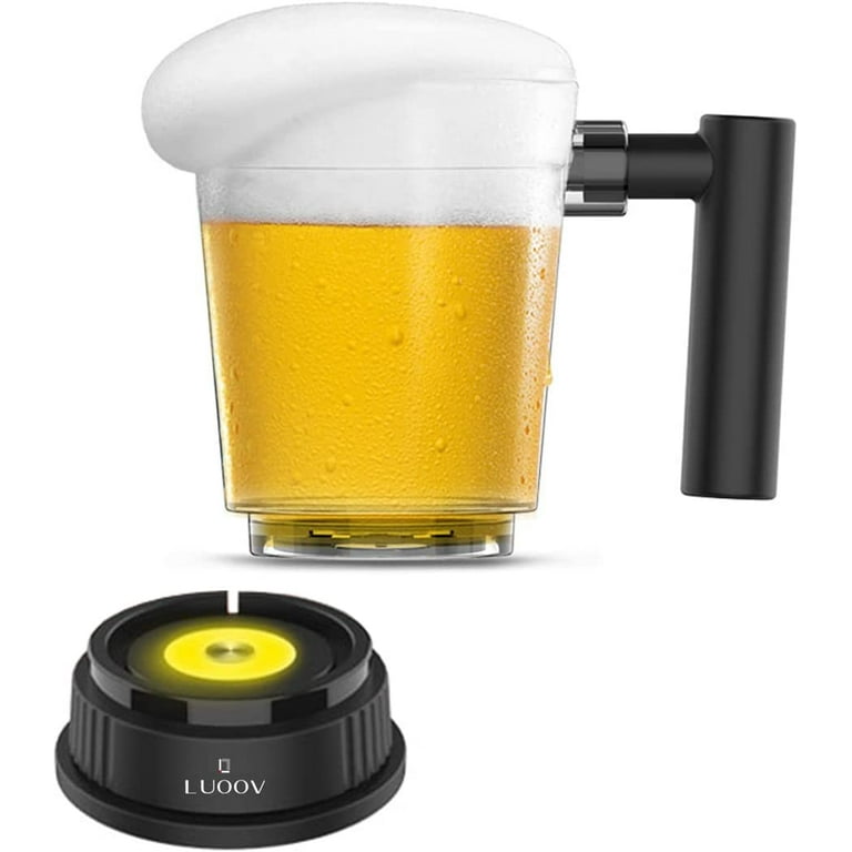 Beer Bubbler,Portable Beer Foamer Beer Foam Machine,Beer Cup