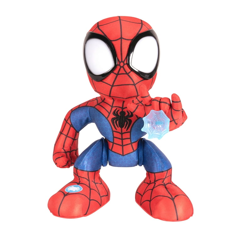 スパイダーマン SPIDEY ALIVE Marvel, Feature Plush 12 inch Amazing Flip Spidey Toy, 12-inch