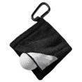 thumbnail image 1 of Toalla De Pelota De Golf Para Exteriores Toalla De Golf De Microfibra De 14 * 14 Cm Con Clip De Mosquetón Toalla De Limpieza De Pelota De Golf Kearding OD013918-00, 1 of 6