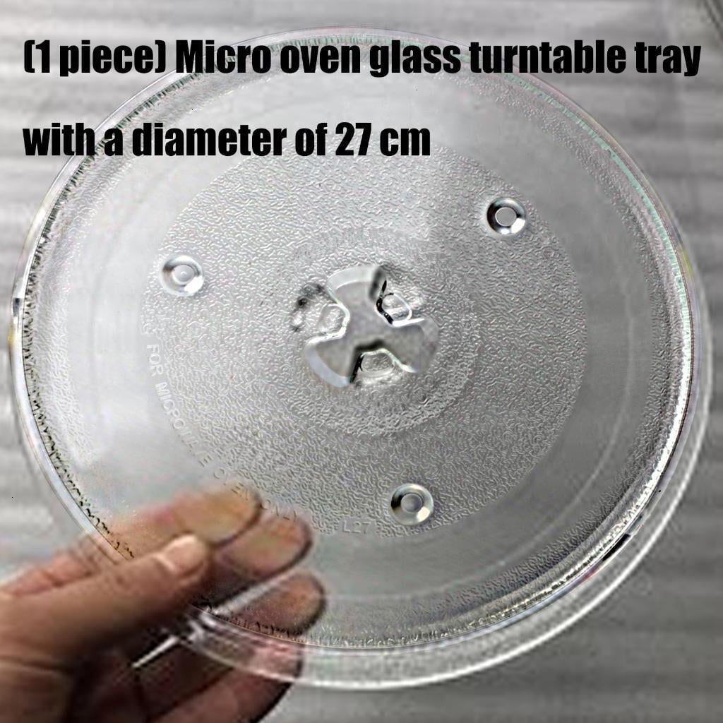 27cm Microwave Glass Turntable Tray Dishwasher Safe Replacement Plate for Microwave Accessories