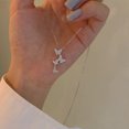 thumbnail image 1 of New Shiny Butterfly Necklace Ladies Exquisite Double Layer Clavicle Chain Necklace Jewelry for Ladies Gift, 1 of 5