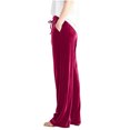 thumbnail image 5 of Women Velour Pants Soft Velvet Sweatpants Straight Leg Athletic Joggers Casual Lounge Pajama Pants with Pockets, 5 of 9