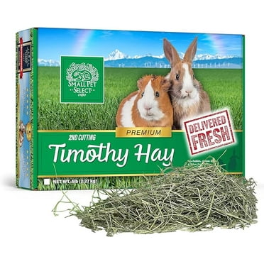 Small Pet Select 2nd Cutting Perfect Blend Timothy Hay Pet Food for Rabbits, Guinea Pigs, Chinchillas and Other Small Animals, Premium Natural Hay Grown in The US, 2 LB
