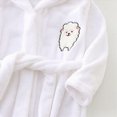 thumbnail image 5 of Gibobby Toddler Boys Girls Kids Hooded Bathrobe,Soft Flannel Loungewear Robe with Adjustable Tie,Cartoon Print,for Toddlers to Kids 18 Month 2T 3T 4T 5T 6T Kids Pajamas,White,Size 13-14T, 5 of 6