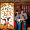 thumbnail image 2 of Happy Fall Door Cover Fall Party Decorations Baby Cow with Scarf Fall Festival Decorations Pumpkin Door Banner for Autumn Harvest Thanksgiving Party Supplies, 2 of 6