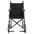 thumbnail image 4 of Black Hammertone Transport Chair, 19inch Seat, 300lbs Weight Capacity, Lightweight, 4 of 8