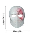 thumbnail image 3 of Máscara de Halloween aterradora TBKOMH decoración facial tocado de Halloween, 3 of 7
