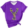 thumbnail image 2 of BOOMILK Mardi Gras Shirts for Women Carnival Crawfish Lobster Print V Neck T-shirt Plus Size Summer Top Graphic Tees, 2 of 8