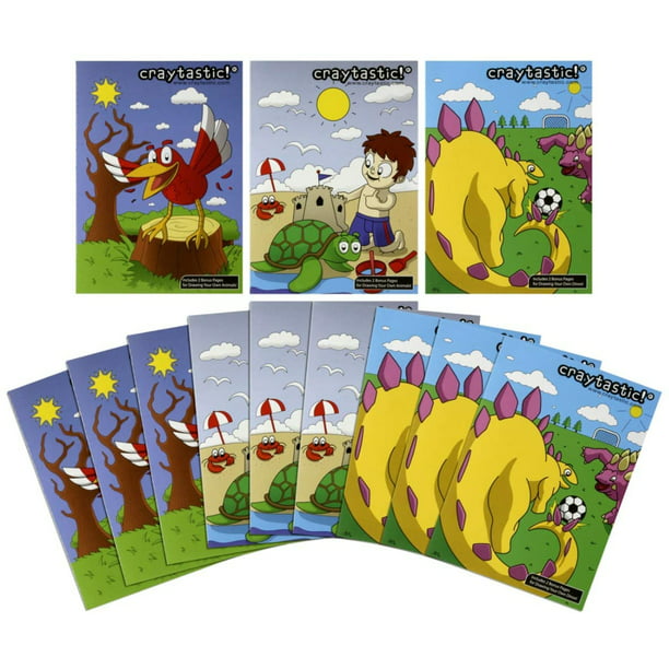 Download Craytastic! Bulk Coloring Books for Kids Variety Assortment, Pack of 12 - Walmart.com - Walmart.com