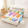 thumbnail image 2 of Erosebridal Colorful Cute Carrot Full Size Sheets,Watercolor Kawaii Polka Dots Bed Sheets For Kids Girls 4pcs, 2 of 6
