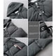 thumbnail image 3 of Jumpingount Chaleco suelto con capucha para invierno y otoño, abrigo a prueba de viento para mantener el calor con bolsillos, accesorio de vestir de moda Abrigos y chamarras Negro METRO Jumpingount AP013324-06, 3 of 6