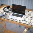 thumbnail image 3 of Long Mouse Pads for Desk,Green Cow Flower Pattern Desk Mats on Top Of Desks, Desk Mouse Pad Extra Large with 3mm Non-Slip Base and Stitched Edge for Gaming,Office,Work,Home 35.4"x15.7", 3 of 6