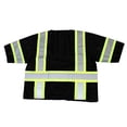 thumbnail image 3 of RK-Safety Class 3 Two Tones High Visibility Reflective Strips Breathable Ployester Mesh Vest W/Pockets | ANSI ISEA 107-2015 Certified (set of 5(3X), Black), 3 of 4