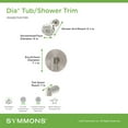 thumbnail image 3 of Symmons 3592BBBZ15TRM Dia Hydromersion Tub And Shower Trim Package - Bronze, 3 of 7