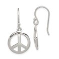 thumbnail image 1 of 925 Sterling Silver Peace Drop Dangle Earrings Inspiration, 1 of 6