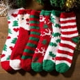 thumbnail image 3 of Dsseng Women‘s Christmas Winter Fuzzy Socks  Multicolor, 3 of 7
