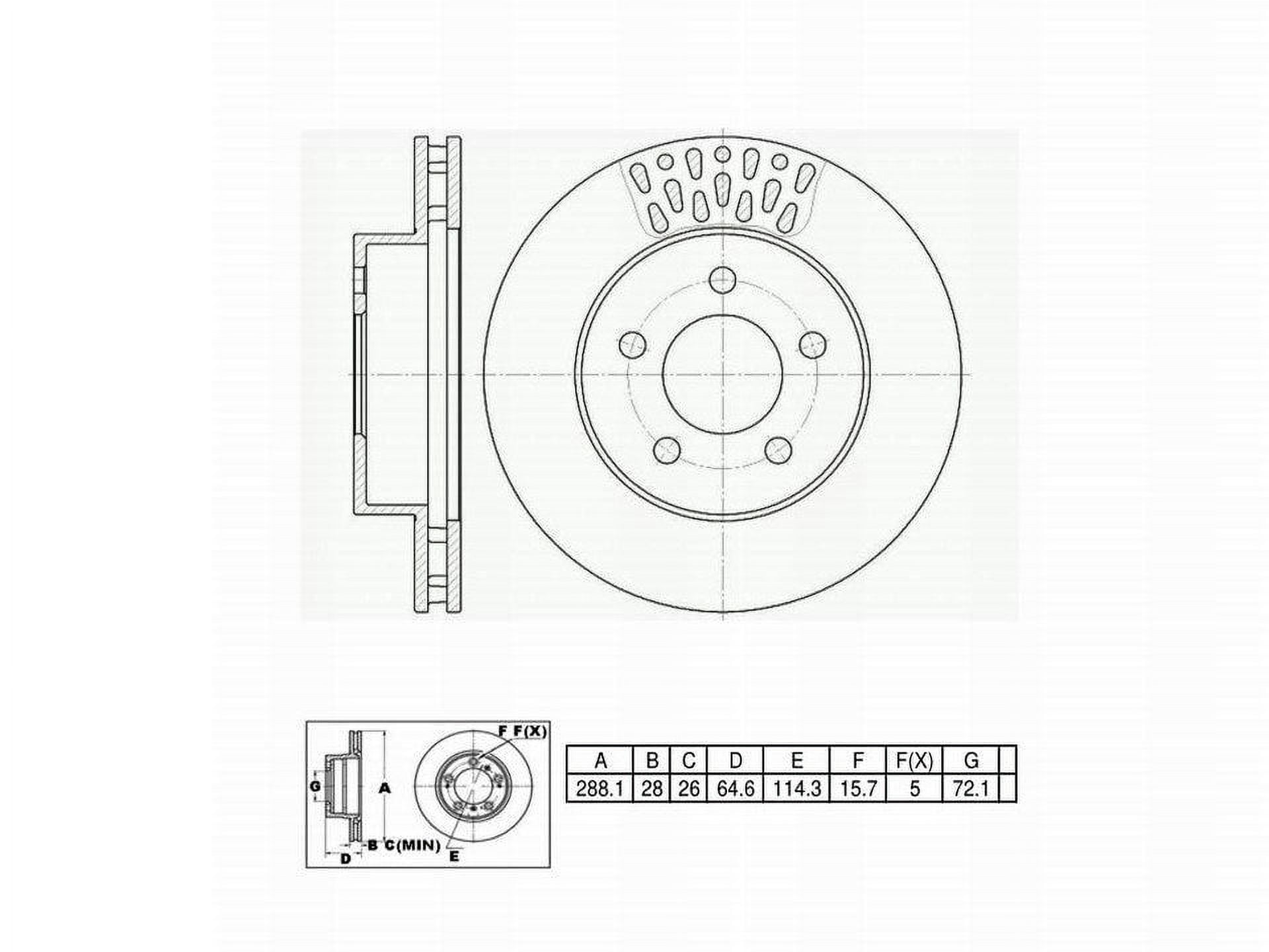 UltraHC Coated High Carbon Brake Rotor, Front UR000760, Jeep Liberty 2007-2002