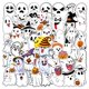 thumbnail image 1 of Pegatinas Funnys Ghosts de vinilo impermeable para anime, 50 unidades/lote, 1 of 5