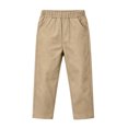thumbnail image 5 of LEKWK Uniform Pants for Boys Pull-On Chino Pants Elastic Waist Casual Trousers with Pockets Preppy Lightweight Lounge School Formal Playwear 5-15Y, 5 of 9