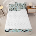 thumbnail image 4 of Erosebridal Rustic Floral Zipper Twin Comforter Sets with Fitted Sheet and 2 Pillowcases,Farm Chicken Rose Zipper Bedding Set For Boys,Reversible,4-Piece, 4 of 7
