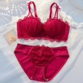 thumbnail image 3 of Juego De Sujetador De 3 Colores + Bragas Cómodas Suaves Y Acogedoras Para Mujer Taza 3/4 32-38AB, 3 of 5