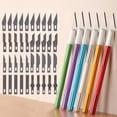 thumbnail image 2 of Engraving Tool Non-Slip Metal Knife Kit With Replaceable Blades 55/35pcs #11 10# Cutter Craft Hand tools for Mobile Phone PCB Yellow 5pcs, 2 of 6