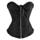 thumbnail image 2 of overbust corset sexy lace plus size erotic zip floral women bustier corset lingerie tops, 2 of 4