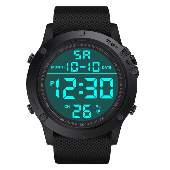 Wmkox8yii Men's Sports Watch,Men's Watch Sports Outdoor Waterproof Military Watch,Date,Timing Alarm Clock,Multi Function Luxury LED Digital Watch,Valentine's Day Gifts for Men