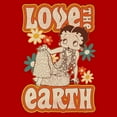 thumbnail image 2 of Men's Betty Boop Love the Earth  Graphic Tee Red Small, 2 of 5