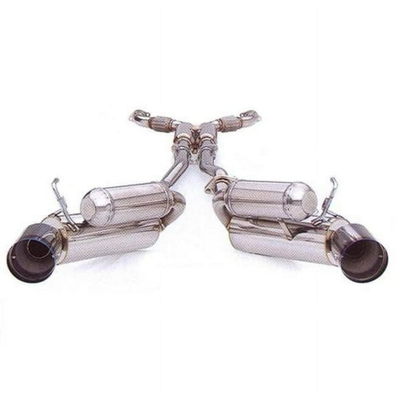 HKS 32009-BN001 Dual Hi-Power Catback Exhaust with Titanium Tip for 2003-2006 350z