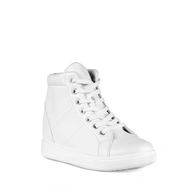 lace up wedge sneakers